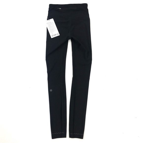 NWT Lululemon High Rise Black Zoned In Legging - Picture 3 of 8
